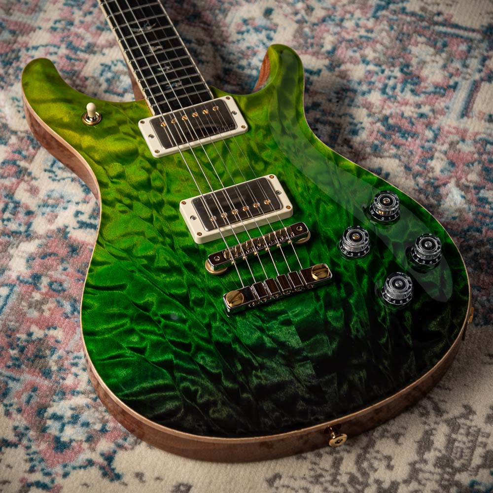 PRS McCarty 594 Wood Library 10-Top Quilt Maple Green Fade SN# 0351688
