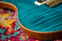 PRS Modern Eagle V, Flame Maple 10-Top Carroll Blue #0387584