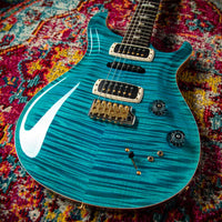 PRS Modern Eagle V, Flame Maple 10-Top Carroll Blue #0387584