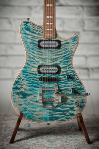 Powers Electric A-Type Select Maple Custom Ocean Blue FF42 White Back #B374