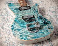 Powers Electric A-Type Select Maple Custom Ocean Blue FF42 White Back #B374