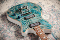 Powers Electric A-Type Select Maple Custom Ocean Blue FF42 White Back #B374