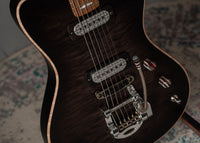 Powers Electric A-Type Select Maple Quilt, Light Shadow Black, FF42 pickups, CamTail #A781