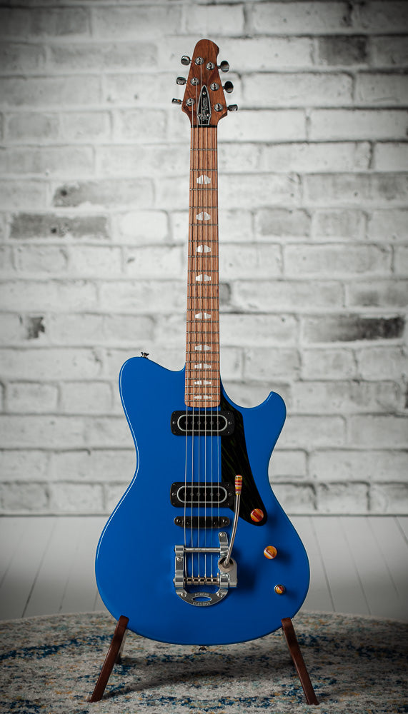 Powers Electric A-Type, Shark Blue, PF42, Firestripe, Delrin Bridge, CamTail #A909