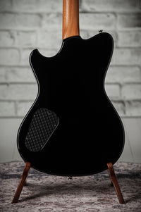 Powers Electric A-Type Silverburst, FF42 Black, Black, Brass, Dark Knobs, HardTail #B289