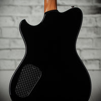 Powers Electric A-Type Silverburst, FF42 Black, Black, Brass, Dark Knobs, HardTail #B289