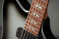 Powers Electric A-Type Silverburst, FF42 Black, Black, Brass, Dark Knobs, HardTail #B289