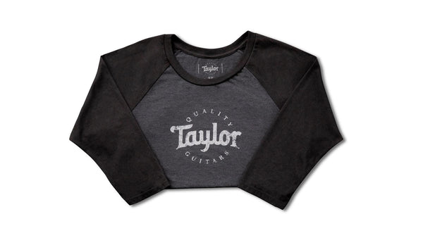 Taylor Ladies Baseball T, Black/Black Frost