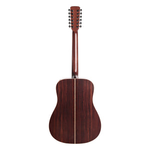 Boucher 12-String SG12-52-E Dreadnought East Indian Rosewood, Natural, back