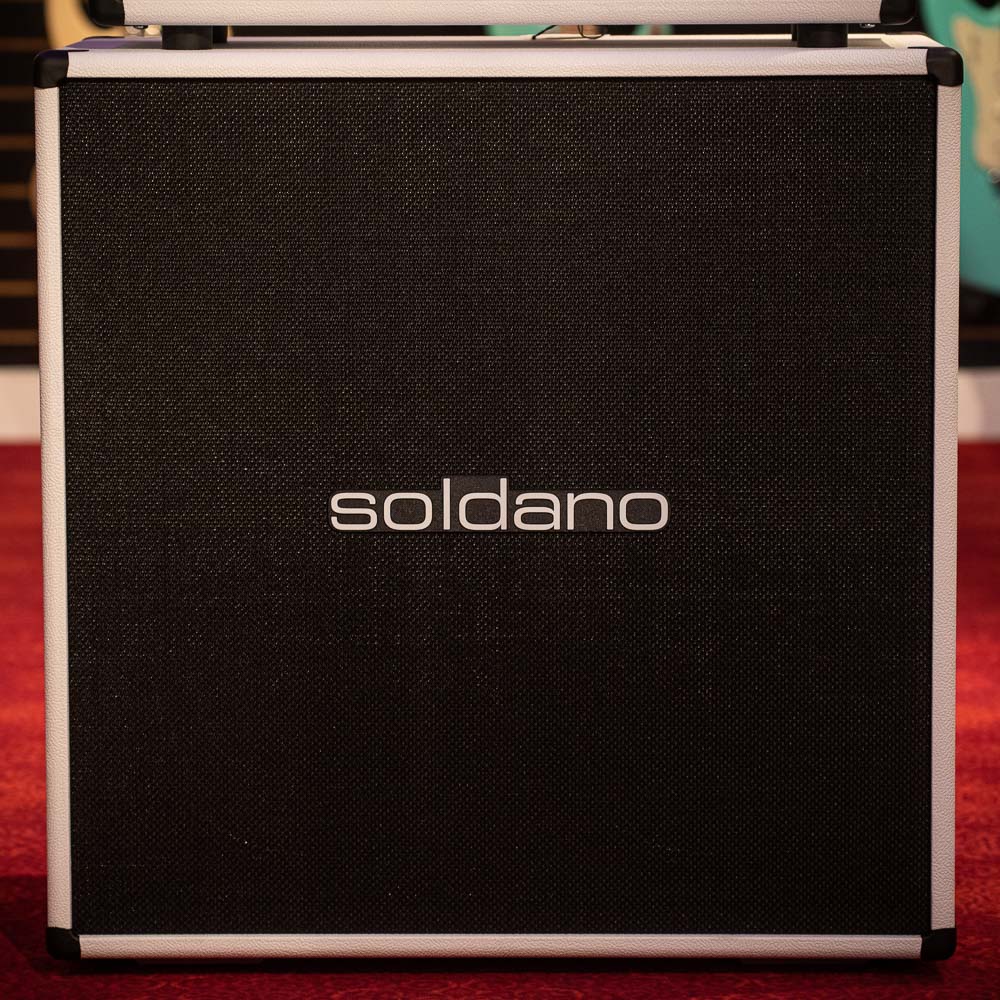 Soldano 4x12 Straight Custom Cabinet White Tolex