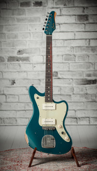 Suhr Classic JM Antique LE Ocean Turquoise Mastery Trem # 90037