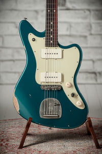 Suhr Classic JM Antique LE Ocean Turquoise Mastery Trem # 90037