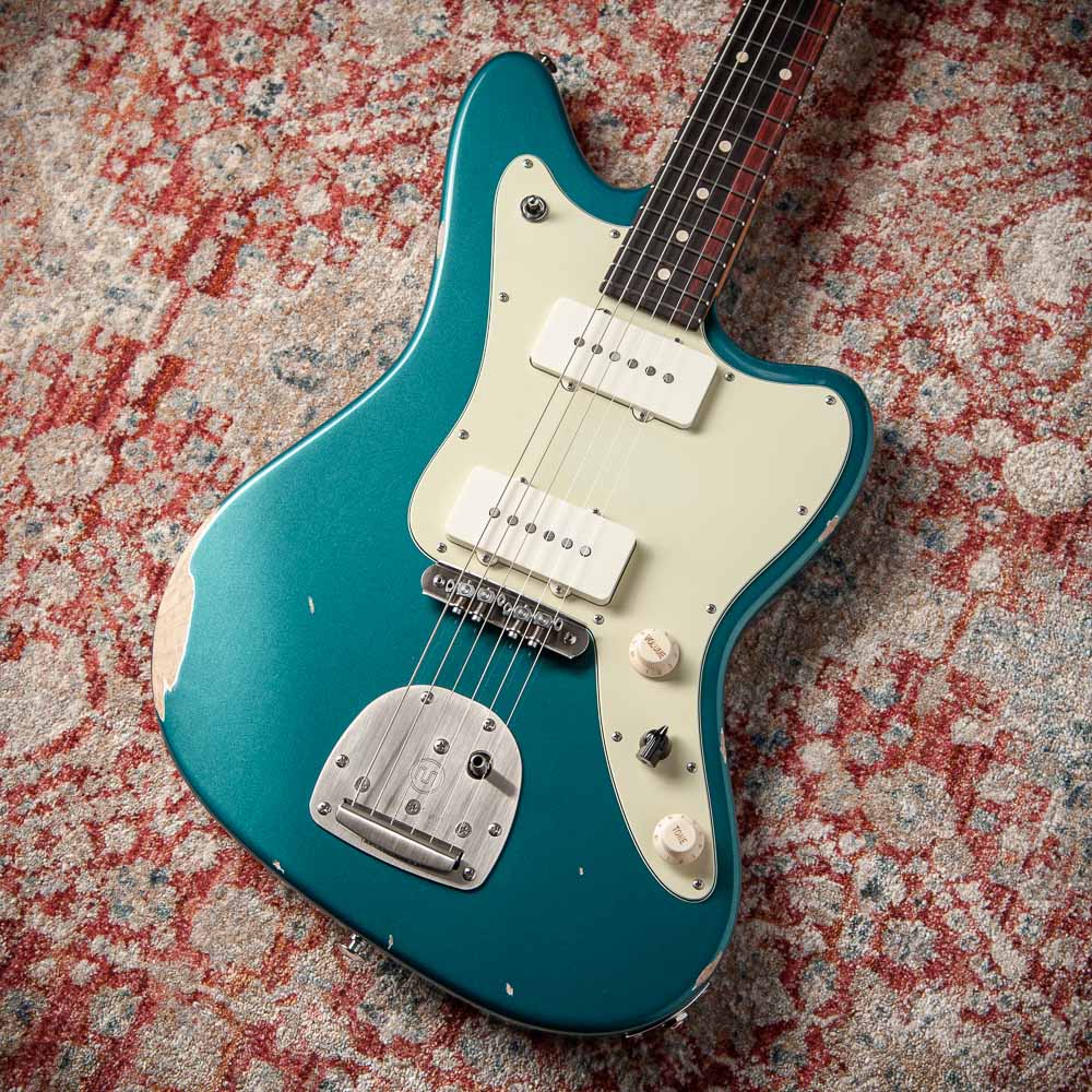 Suhr Classic JM Antique LE Ocean Turquoise Mastery Trem # 90037