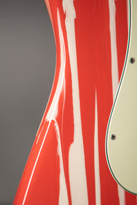 Suhr Custom Classic S Fiesta Red/Olympic White Drip SN# 72527