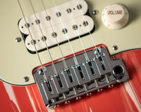 Suhr Custom Classic S Fiesta Red/Olympic White Drip SN# 72527