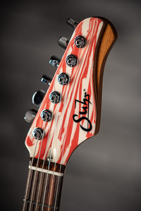 Suhr Custom Classic S Fiesta Red/Olympic White Drip SN# 72527