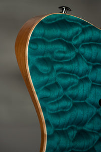 Suhr Custom Modern T Quilt Top Roasted Body Ocean Blue SN#73987 USED