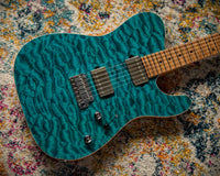 Suhr Custom Modern T Quilt Top Roasted Body Ocean Blue SN#73987 USED