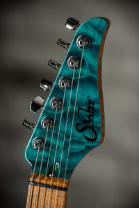 Suhr Custom Modern T Quilt Top Roasted Body Ocean Blue SN#73987 USED