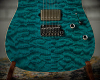Suhr Custom Modern T Quilt Top Roasted Body Ocean Blue SN#73987 USED