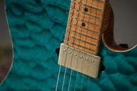 Suhr Custom Modern T Quilt Top Roasted Body Ocean Blue SN#73987 USED