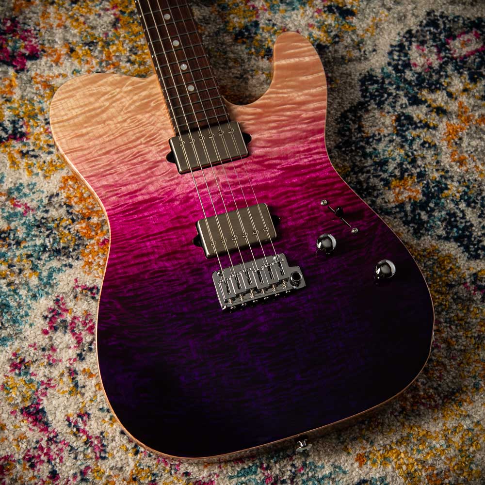 Suhr Custom Modern T Quilt Top Purple Gradient SN# 74589