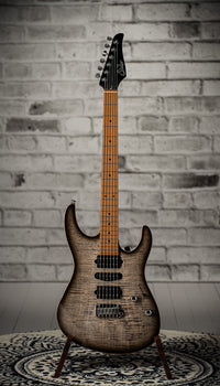 Suhr Modern Plus, Trans Charcoal Burst, Roasted Maple Neck , HSH #72204
