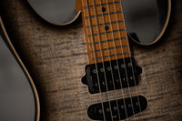 Suhr Modern Plus, Trans Charcoal Burst, Roasted Maple Neck , HSH #72204