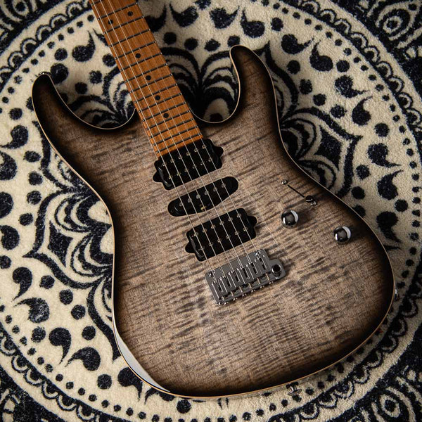 Suhr Modern Plus, Trans Charcoal Burst, Roasted Maple Neck , HSH #72204