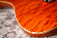 Suhr Oso, Short Scale, Alder, Figured Maple, Orange, Roasted Maple, Indian Rosewood, Suhr 2-Post #90034 Used