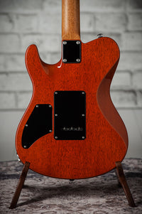 Suhr Oso, Short Scale, Alder, Figured Maple, Orange, Roasted Maple, Indian Rosewood, Suhr 2-Post #90034 Used