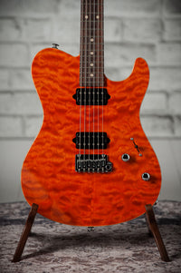 Suhr Oso, Short Scale, Alder, Figured Maple, Orange, Roasted Maple, Indian Rosewood, Suhr 2-Post #90034 Used