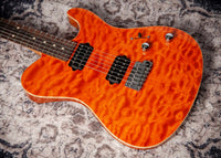 Suhr Oso, Short Scale, Alder, Figured Maple, Orange, Roasted Maple, Indian Rosewood, Suhr 2-Post #90034 Used