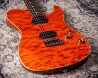 Suhr Oso, Short Scale, Alder, Figured Maple, Orange, Roasted Maple, Indian Rosewood, Suhr 2-Post #90034 Used