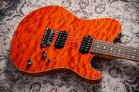 Suhr Oso, Short Scale, Alder, Figured Maple, Orange, Roasted Maple, Indian Rosewood, Suhr 2-Post #90034 Used