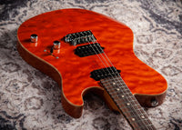 Suhr Oso, Short Scale, Alder, Figured Maple, Orange, Roasted Maple, Indian Rosewood, Suhr 2-Post #90034 Used