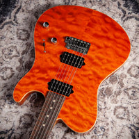 Suhr Oso, Short Scale, Alder, Figured Maple, Orange, Roasted Maple, Indian Rosewood, Suhr 2-Post #90034 Used