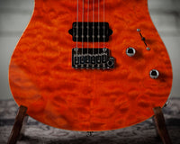 Suhr Oso, Short Scale, Alder, Figured Maple, Orange, Roasted Maple, Indian Rosewood, Suhr 2-Post #90034 Used