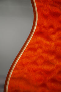 Suhr Oso, Short Scale, Alder, Figured Maple, Orange, Roasted Maple, Indian Rosewood, Suhr 2-Post #90034 Used