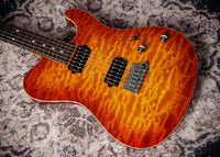 Suhr Oso, Short Scale, Alder, Figured Maple, Tea Burst, Roasted Maple, Indian Rosewood, Suhr 2-Post #90033