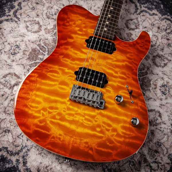 Suhr Oso, Short Scale, Alder, Figured Maple, Tea Burst, Roasted Maple, Indian Rosewood, Suhr 2-Post #90033