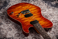 Suhr Oso, Short Scale, Alder, Figured Maple, Tea Burst, Roasted Maple, Indian Rosewood, Suhr 2-Post #90033