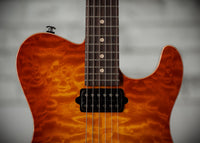 Suhr Oso, Short Scale, Alder, Figured Maple, Tea Burst, Roasted Maple, Indian Rosewood, Suhr 2-Post #90033