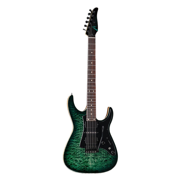 Tom Anderson Guardian Angel, Cajun Key Lime to Teal Burst