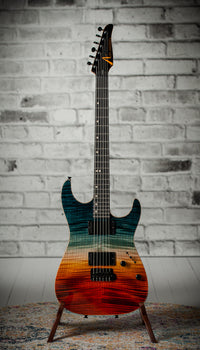 Tom Anderson Drop Top Fire Sunset Double Wipeout with Binding &amp; Hard Case # 04-04-26N