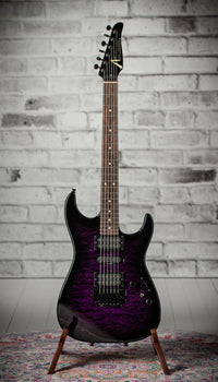 Tom Anderson Drop Top Shorty Translucent Purple to Black Burst # 03-11-25A