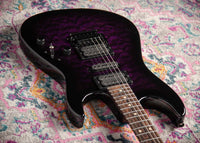 Tom Anderson Drop Top Shorty Translucent Purple to Black Burst # 03-11-25A