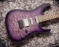 Tom Anderson Guitarworks  Li'l Angel Satin Natural Purple Burst #05-24-26P