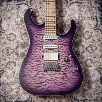 Tom Anderson Guitarworks  Li'l Angel Satin Natural Purple Burst #05-24-26P
