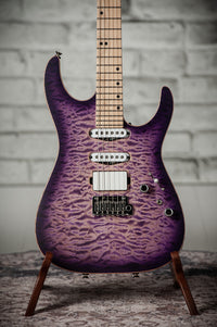 Tom Anderson Guitarworks  Li'l Angel Satin Natural Purple Burst #05-24-26P